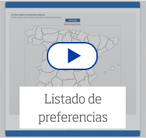 Listado de preferencias