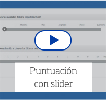 Puntuación con slider
